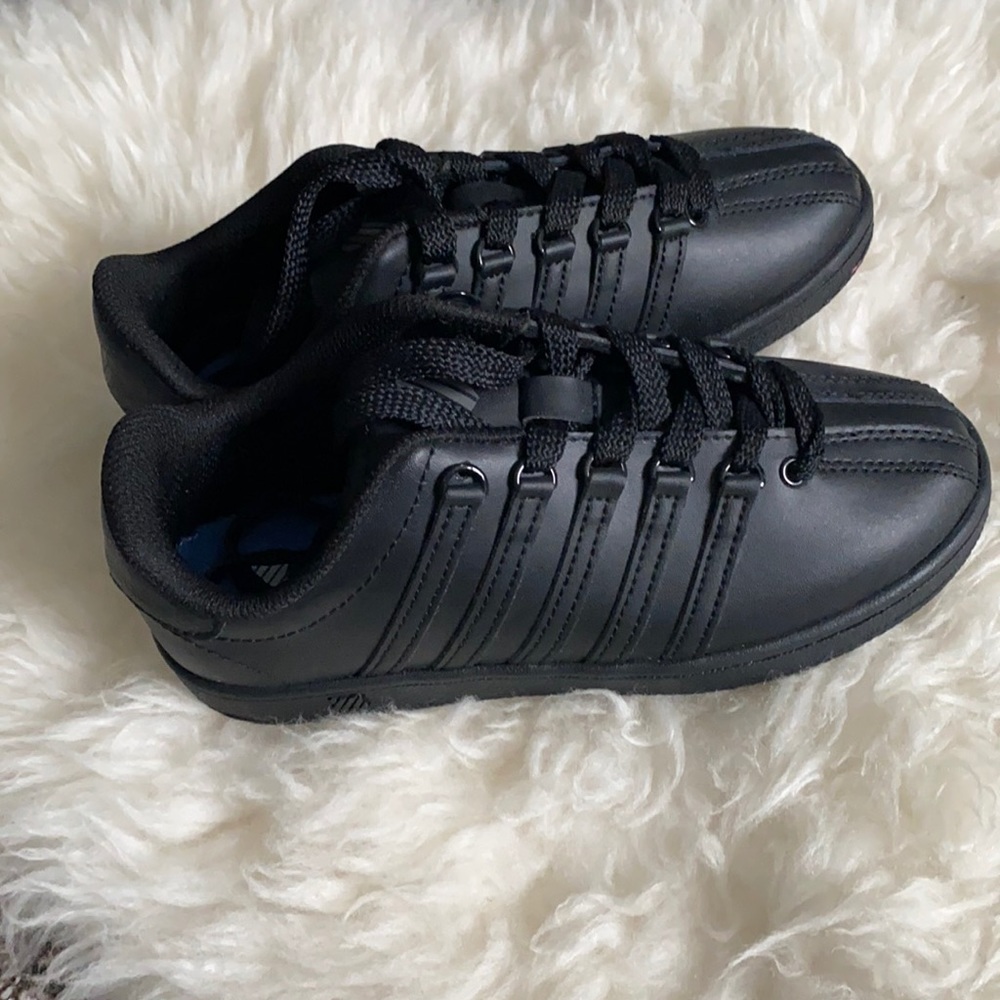 Kids black K Swiss shoes in size 2